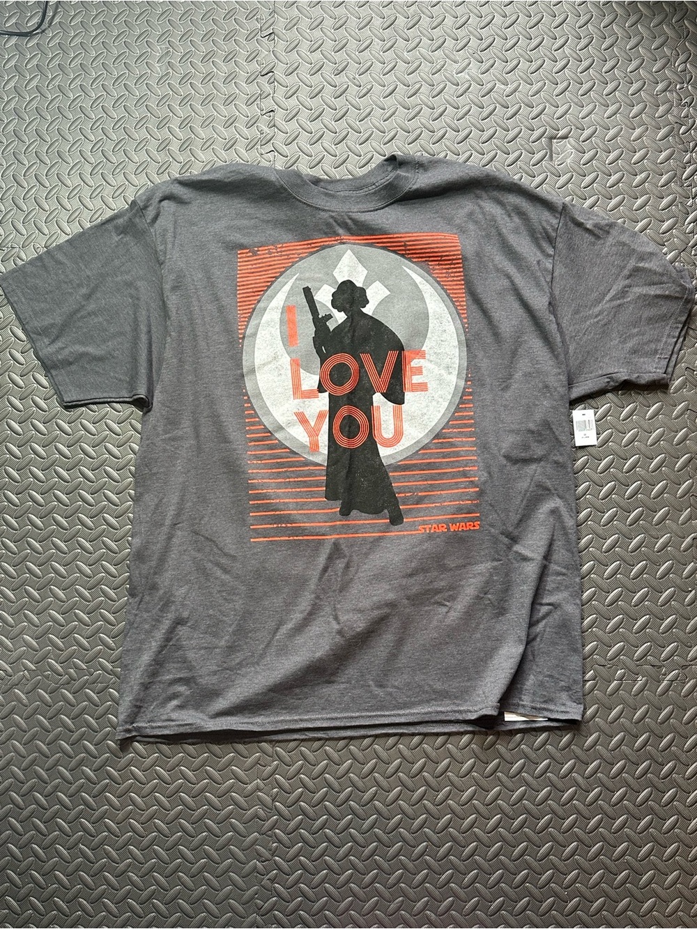 New with tags Star Wars Black Graphic 'I Love You' Short Sleeve Tee